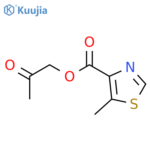 4-THIAZOLECARBOXYLIC ACID, 5-METHYL-, 2-OXOPROPYL ESTER structure