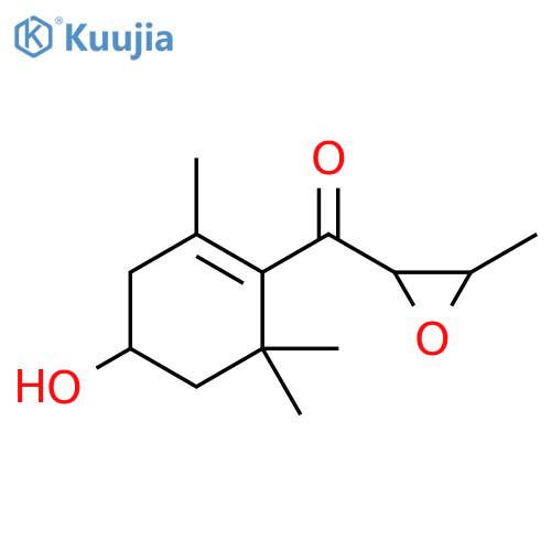 Methanone,(4-hydroxy-2,6,6-trimethyl-1-cyclohexen-1-yl)(3-methyloxiranyl)- structure