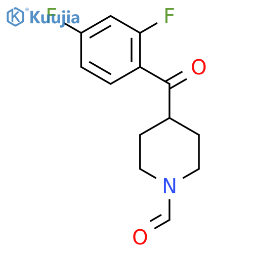 4-(2,4-DIFLUORO-BENZOYL)-PIPERIDINE-1-CARBALDEHYDE structure