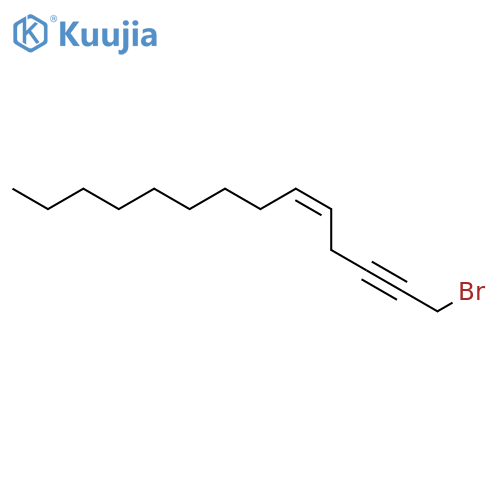 5-TETRADECEN-2-YNE, 1-BROMO-, (Z)- structure