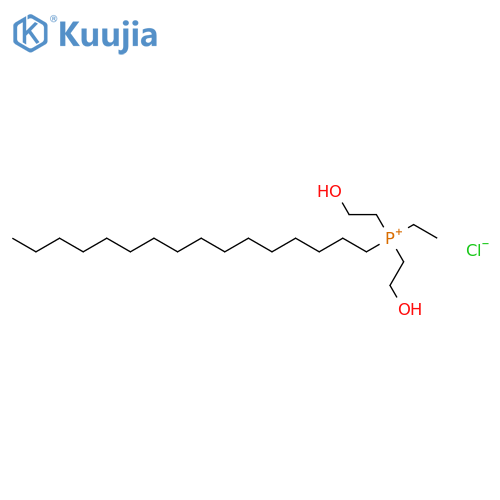 Phosphonium, ethylhexadecylbis(2-hydroxyethyl)-, chloride structure
