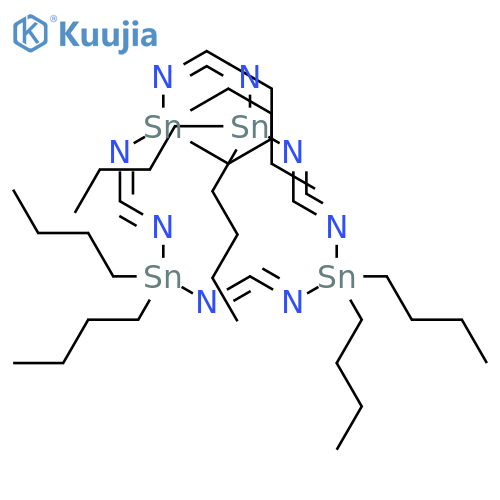 1,3,5,7,9,11,13,15-OCTAAZA-2,6,10,14-TETRASTANNACYCLOHEXADECA-3,4,7,8,11,12,15,16-OCTAENE, 2,2,6,6,10,10,14,14-OCTABUTYL- structure