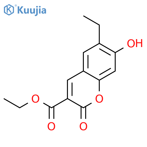 Ethyl 6-ethyl-7-hydroxy-2-oxo-2H-chromene-3-carboxylate structure
