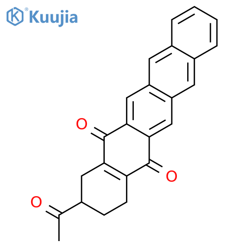 5,14-Pentacenedione, 2-acetyl-1,2,3,4-tetrahydro- structure