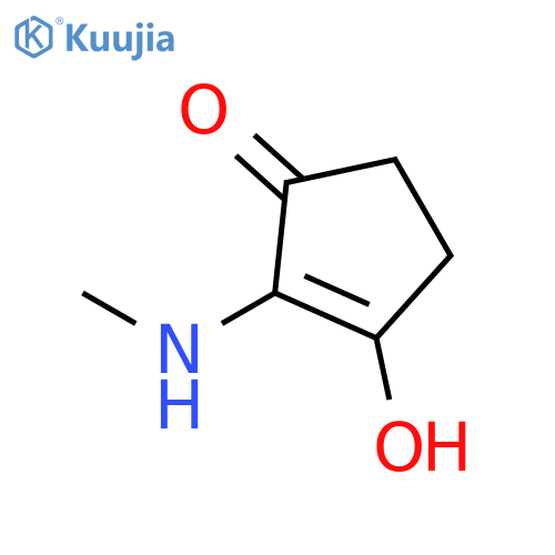 2-CYCLOPENTEN-1-ONE, 3-HYDROXY-2-(METHYLAMINO)- structure