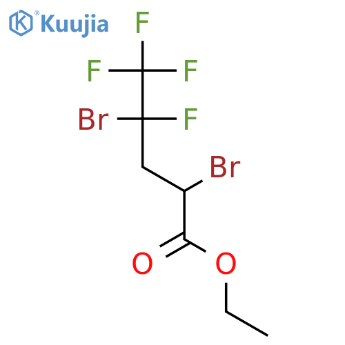 PENTANOIC ACID, 2,4-DIBROMO-4,5,5,5-TETRAFLUORO-, ETHYL ESTER structure