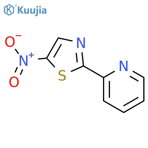 Pyridine, (5-nitro-2-thiazolyl)- structure