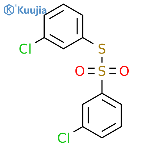 Benzenesulfonothioic acid, 3-chloro-, S-(3-chlorophenyl) ester structure