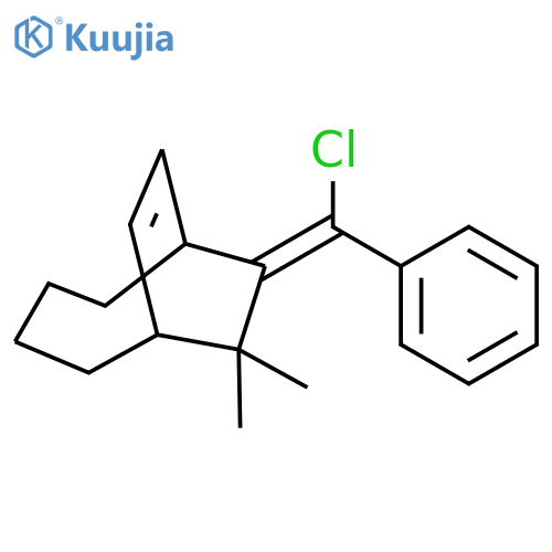 BICYCLO[4.2.2]DEC-7-ENE, 10-(CHLOROPHENYLMETHYLENE)-9,9-DIMETHYL- structure