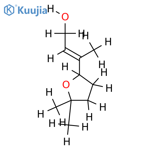 (E)-3-(5',5'-dimethyltetrahydrofuran-2'-yl)-2-buten-1-ol structure