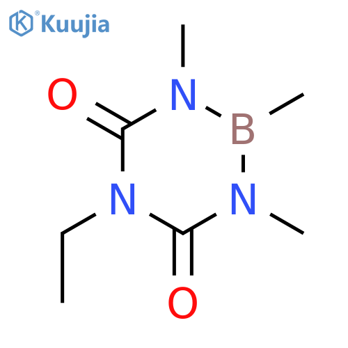 1,3,5,2-TRIAZABORINE-4,6(1H,5H)-DIONE, 5-ETHYLDIHYDRO-1,2,3-TRIMETHYL- structure