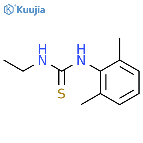Thiourea, N-(2,6-dimethylphenyl)-N'-ethyl- structure