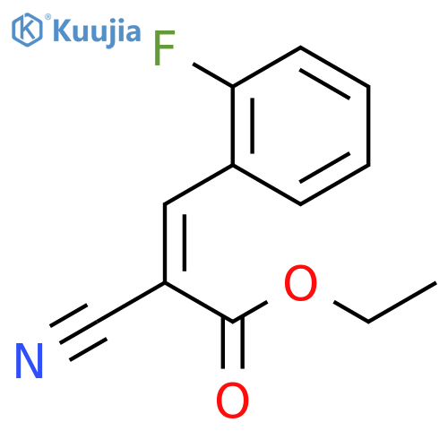Ethyl 2-cyano-3-(2-fluorophenyl)acrylate structure