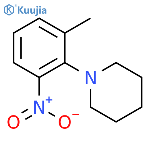 Piperidine, 1-(2-methyl-6-nitrophenyl)- structure