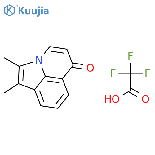 6H-PYRROLO[3,2,1-IJ]QUINOLIN-6-ONE, 1,2-DIMETHYL-, TRIFLUOROACETATE structure