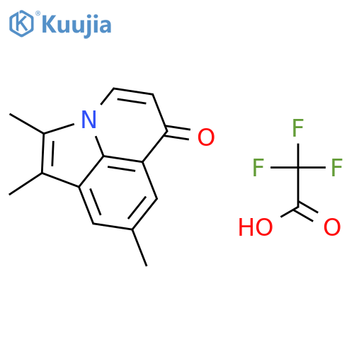 6H-Pyrrolo[3,2,1-ij]quinolin-6-one, 1,2,8-trimethyl-, trifluoroacetate structure