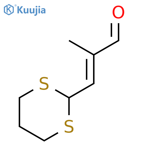 3-(1,3-dithian-2-yl)-2-methylprop-2-enal structure