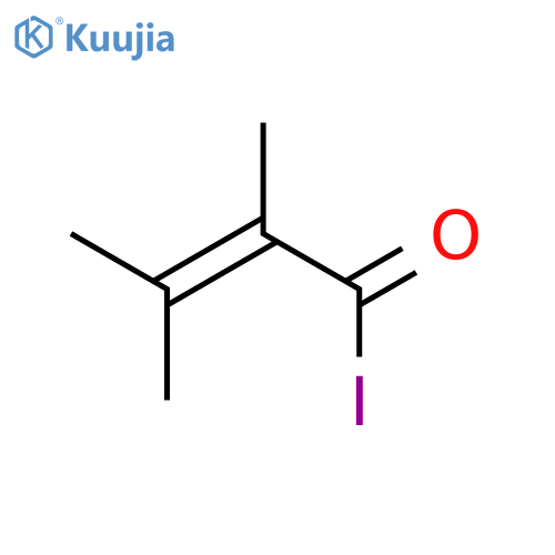 2-BUTENOYL IODIDE, 2,3-DIMETHYL- structure