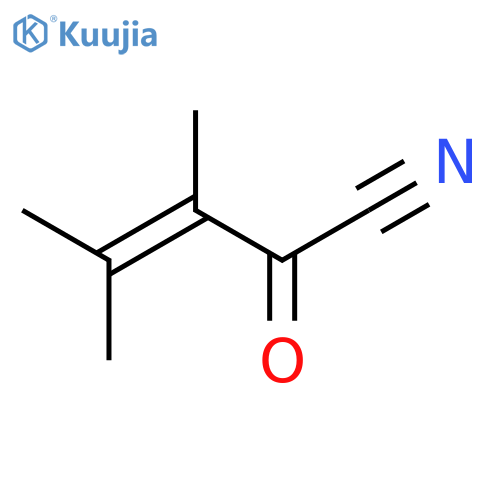 3-Pentenenitrile, 3,4-dimethyl-2-oxo- structure