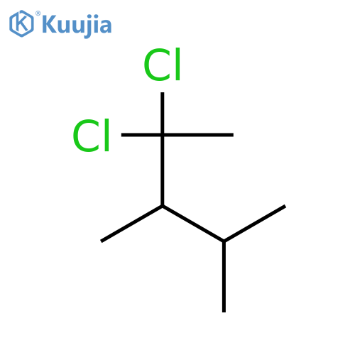 Pentane, 2,2-dichloro-3,4-dimethyl- structure