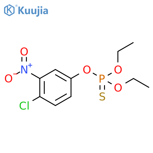 Phosphorothioic acid,O-(4-chloro-3-nitrophenyl) O,O-diethyl ester structure