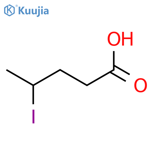 Pentanoic acid, 4-iodo- structure