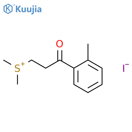 SULFONIUM, DIMETHYL[3-(2-METHYLPHENYL)-3-OXOPROPYL]-, IODIDE structure