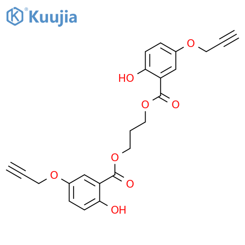Benzoicacid, 2-hydroxy-5-(2-propynyloxy)-, 1,3-propanediyl ester (9CI) structure