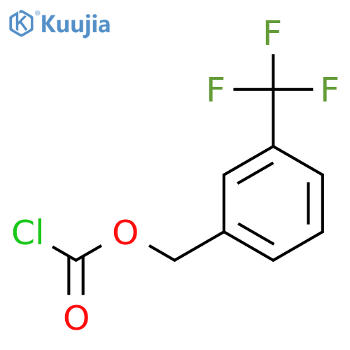 CARBONOCHLORIDIC ACID, [3-(TRIFLUOROMETHYL)PHENYL]METHYL ESTER structure