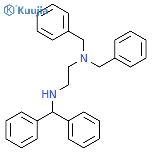 1,2-ETHANEDIAMINE, N'-(DIPHENYLMETHYL)-N,N-BIS(PHENYLMETHYL)- structure