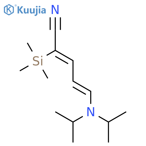 2,4-Pentadienenitrile, 5-[bis(1-methylethyl)amino]-2-(trimethylsilyl)- structure