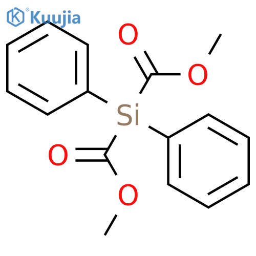 Silanedicarboxylic acid, diphenyl-, dimethyl ester structure