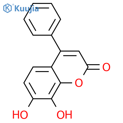 7,8-Dihydroxy-4-phenylcoumarin structure