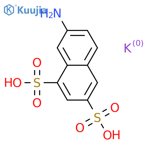 1,3-Naphthalenedisulfonicacid, 7-amino-, potassium salt (1:1) structure