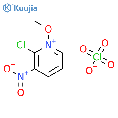 Pyridinium, 2-chloro-1-methoxy-3-nitro-, perchlorate structure