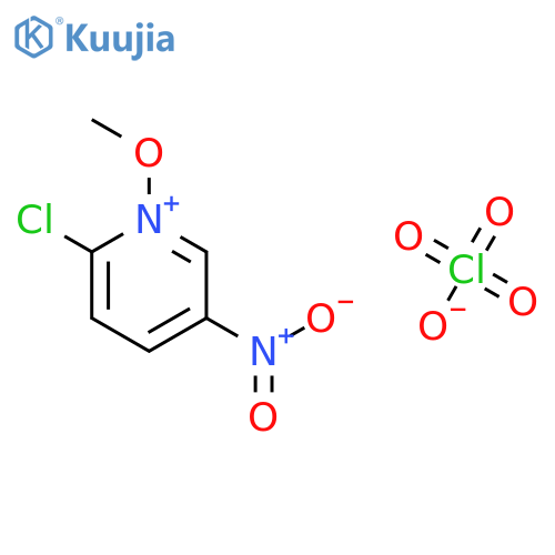 Pyridinium, 2-chloro-1-methoxy-5-nitro-, perchlorate structure
