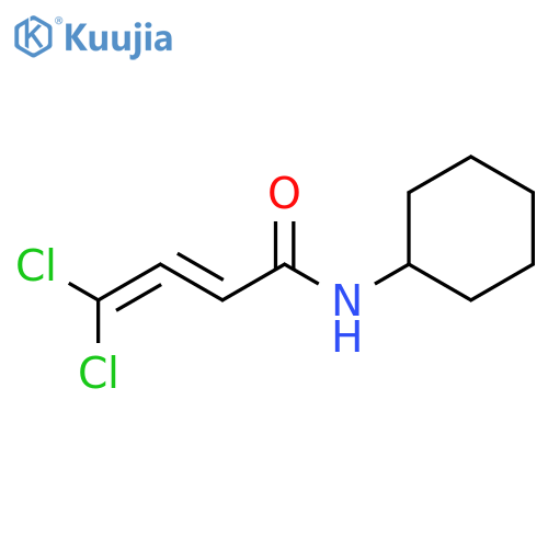 2,3-BUTADIENAMIDE, 4,4-DICHLORO-N-CYCLOHEXYL- structure