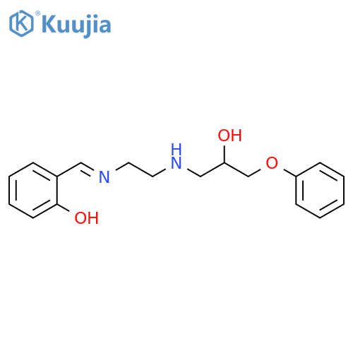 PHENOL, 2-[[[2-[(2-HYDROXY-3-PHENOXYPROPYL)AMINO]ETHYL]IMINO]METHYL]- structure