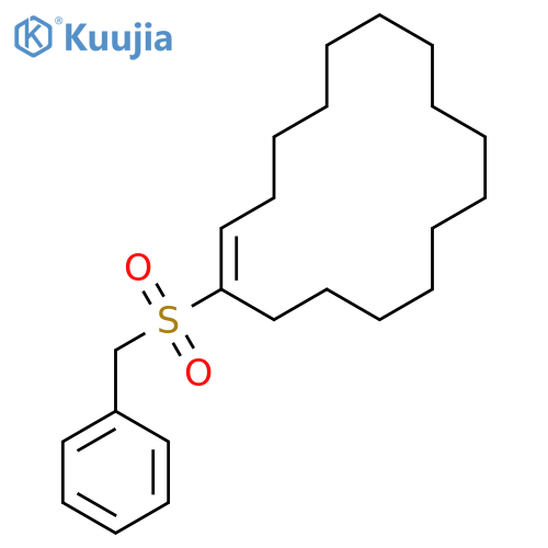 CYCLOHEXADECENE, 1-[(PHENYLMETHYL)SULFONYL]-, (E)- structure