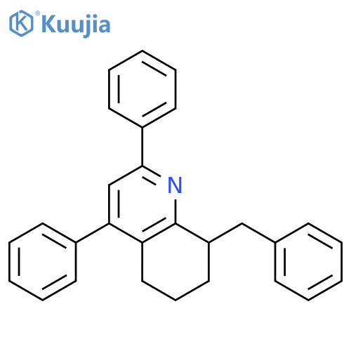 QUINOLINE, 5,6,7,8-TETRAHYDRO-2,4-DIPHENYL-8-(PHENYLMETHYL)- structure