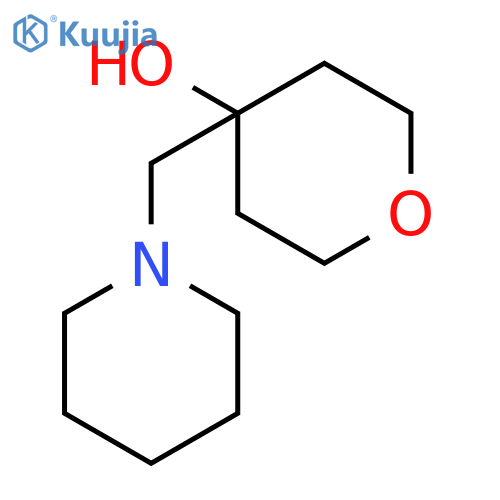 4-(piperidin-1-yl)methyloxan-4-ol structure