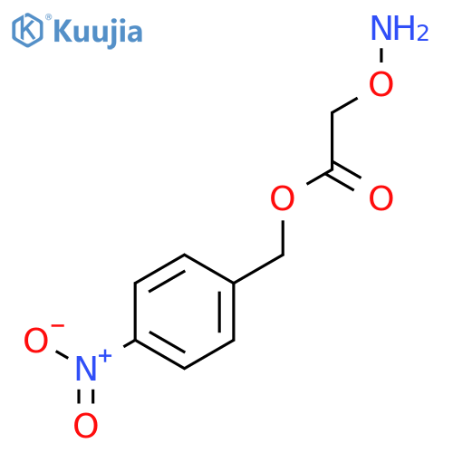 Acetic acid, (aminooxy)-, (4-nitrophenyl)methyl ester structure