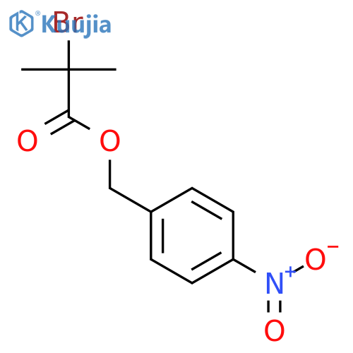 Propanoic acid, 2-bromo-2-methyl-, (4-nitrophenyl)methyl ester structure