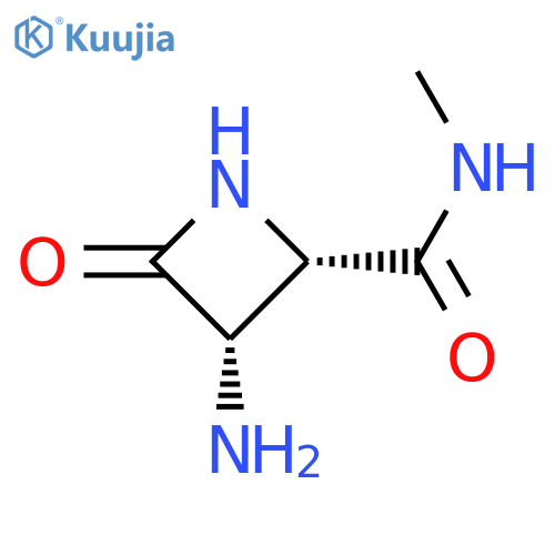 2-Azetidinecarboxamide,3-amino-N-methyl-4-oxo-, cis- (9CI) structure