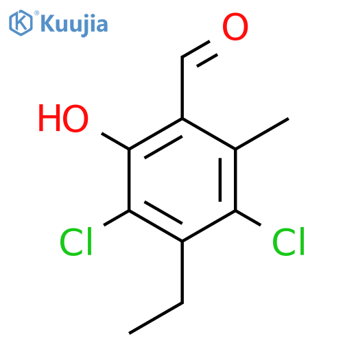 BENZALDEHYDE, 3,5-DICHLORO-4-ETHYL-2-HYDROXY-6-METHYL- structure