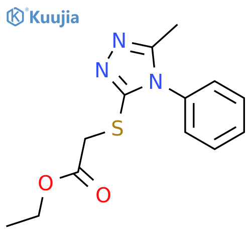ACETIC ACID, [(5-METHYL-4-PHENYL-4H-1,2,4-TRIAZOL-3-YL)THIO]-, ETHYL ESTER structure