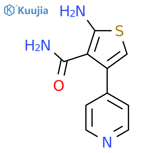 2-Amino-4-pyridin-4-yl-thiophene-3-carboxylic acid amide structure