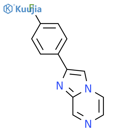 2-(4-fluorophenyl)-Imidazo[1,2-a]pyrazine structure