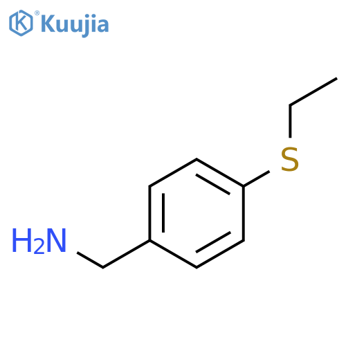 Benzenemethanamine, 4-(ethylthio)- structure
