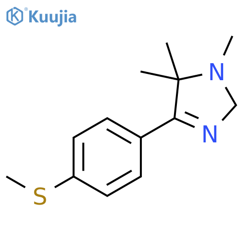 1H-Imidazole, 2,5-dihydro-1,5,5-trimethyl-4-[4-(methylthio)phenyl]- structure